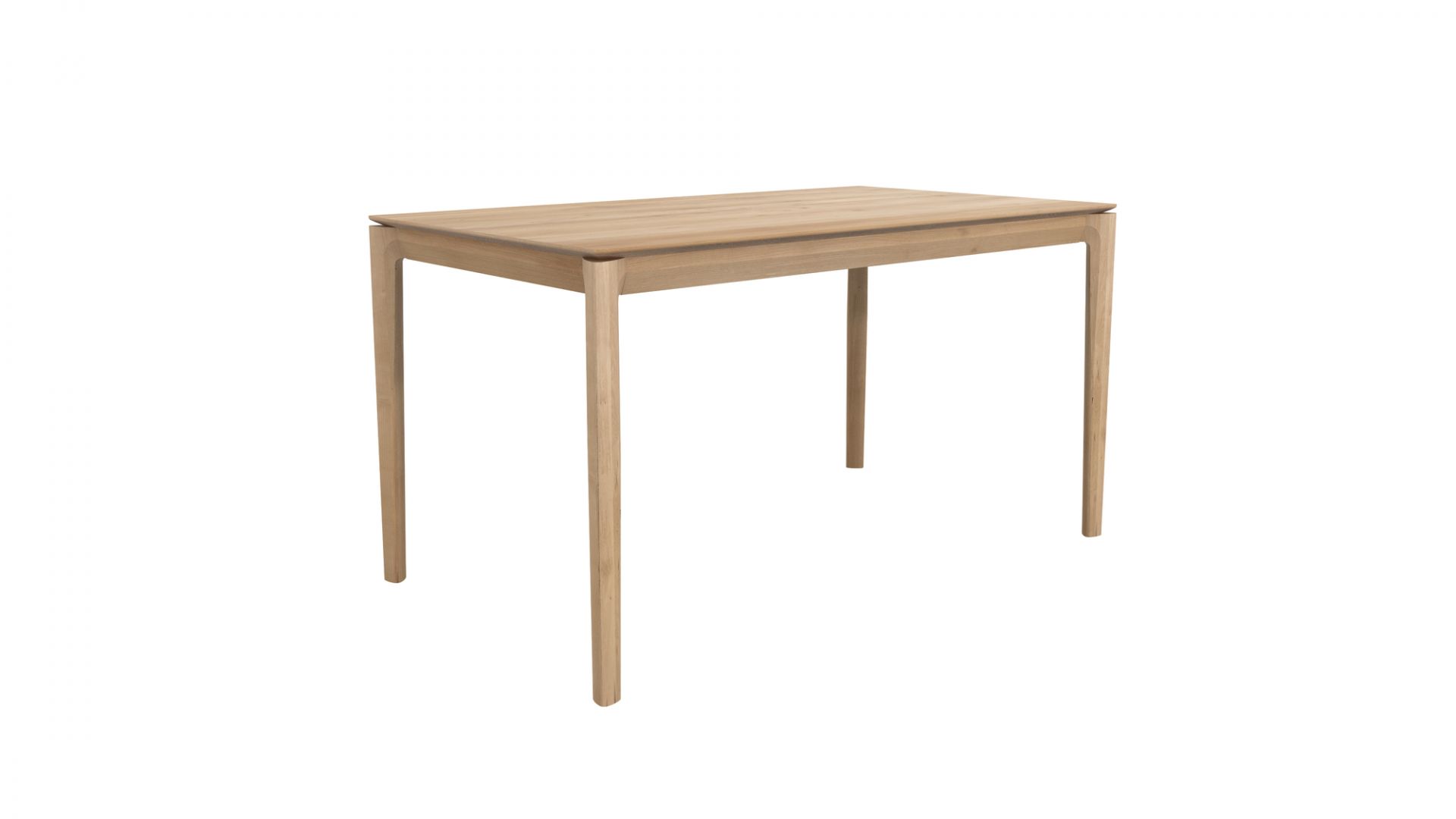 Bok Esstisch von Ethnicraft: Rechteckiger Tisch aus hellem Eichenholz mit schlichtem Design.